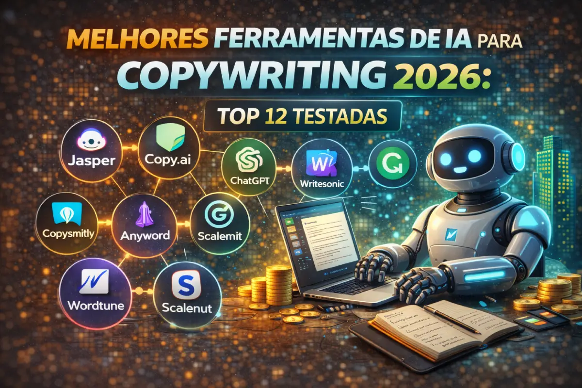 Melhores Ferramentas de IA para Copywriting 2026: Top 12 Testadas